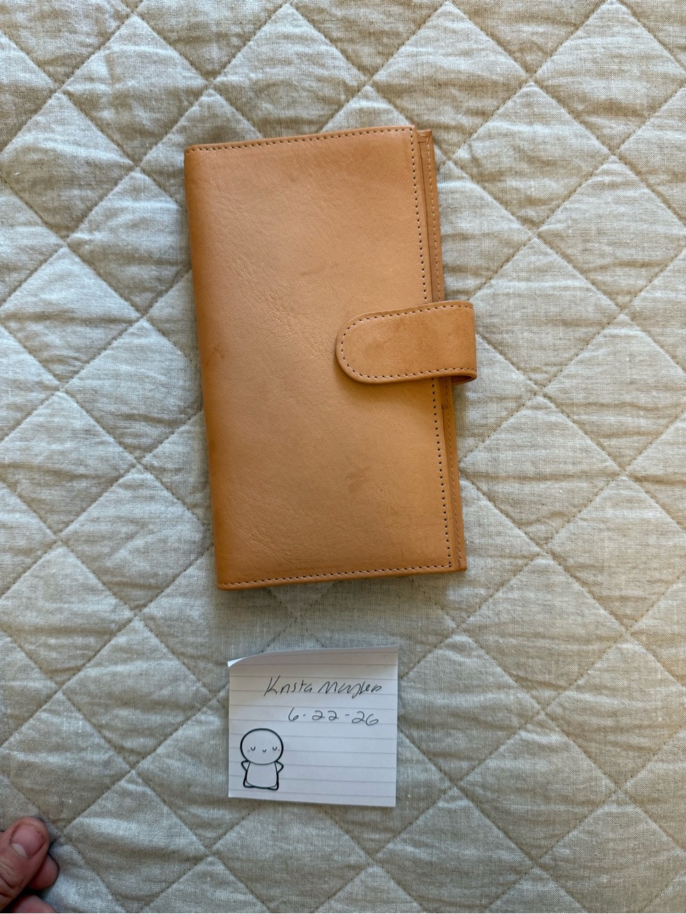 Undyed van der spek codex fits hobonichi weeks